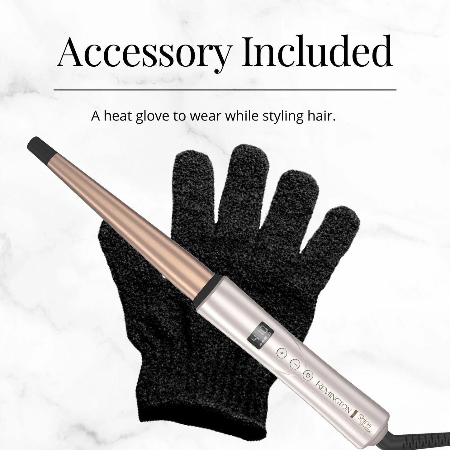 Remington Shine Therapy Argan Oil & Keratin ½-1 Tapered Curling Wand