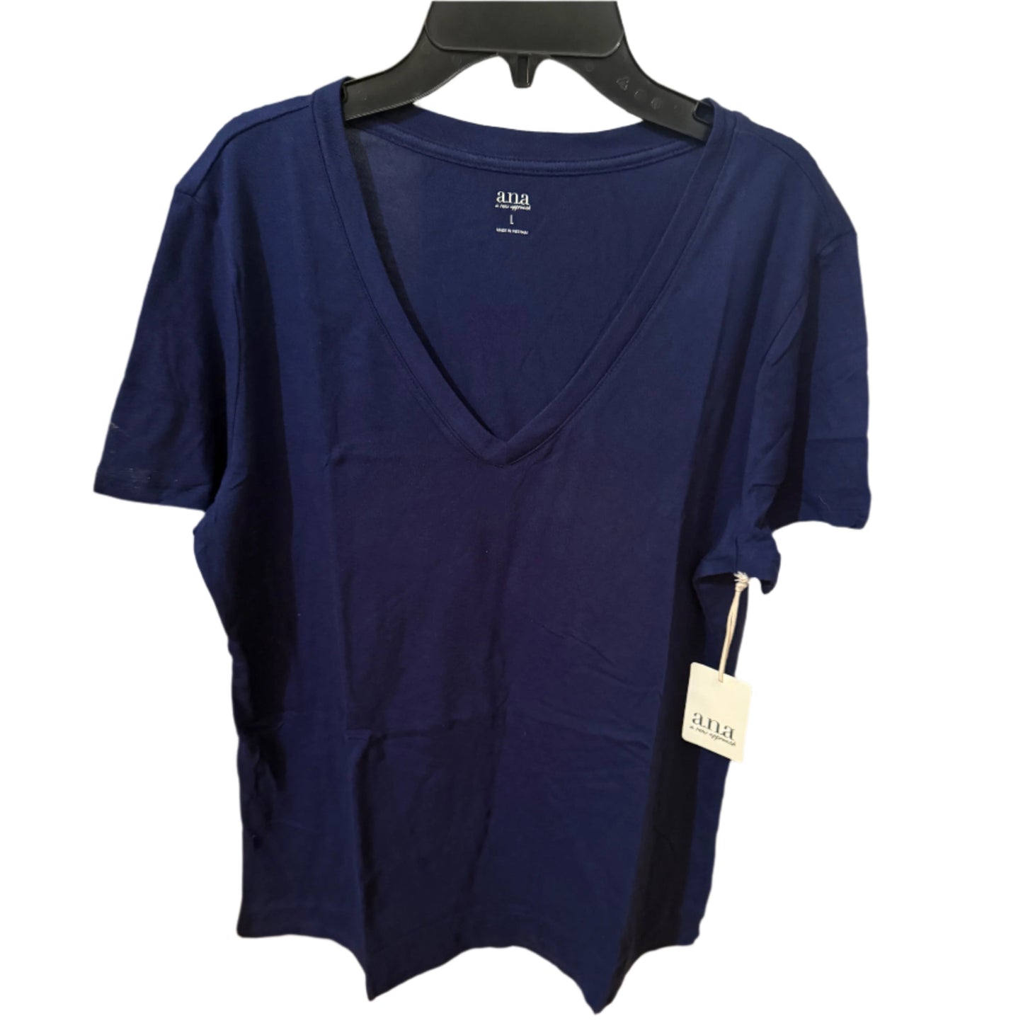 A.n.a V Neck Tee Solid - American Navy (Choose Size)