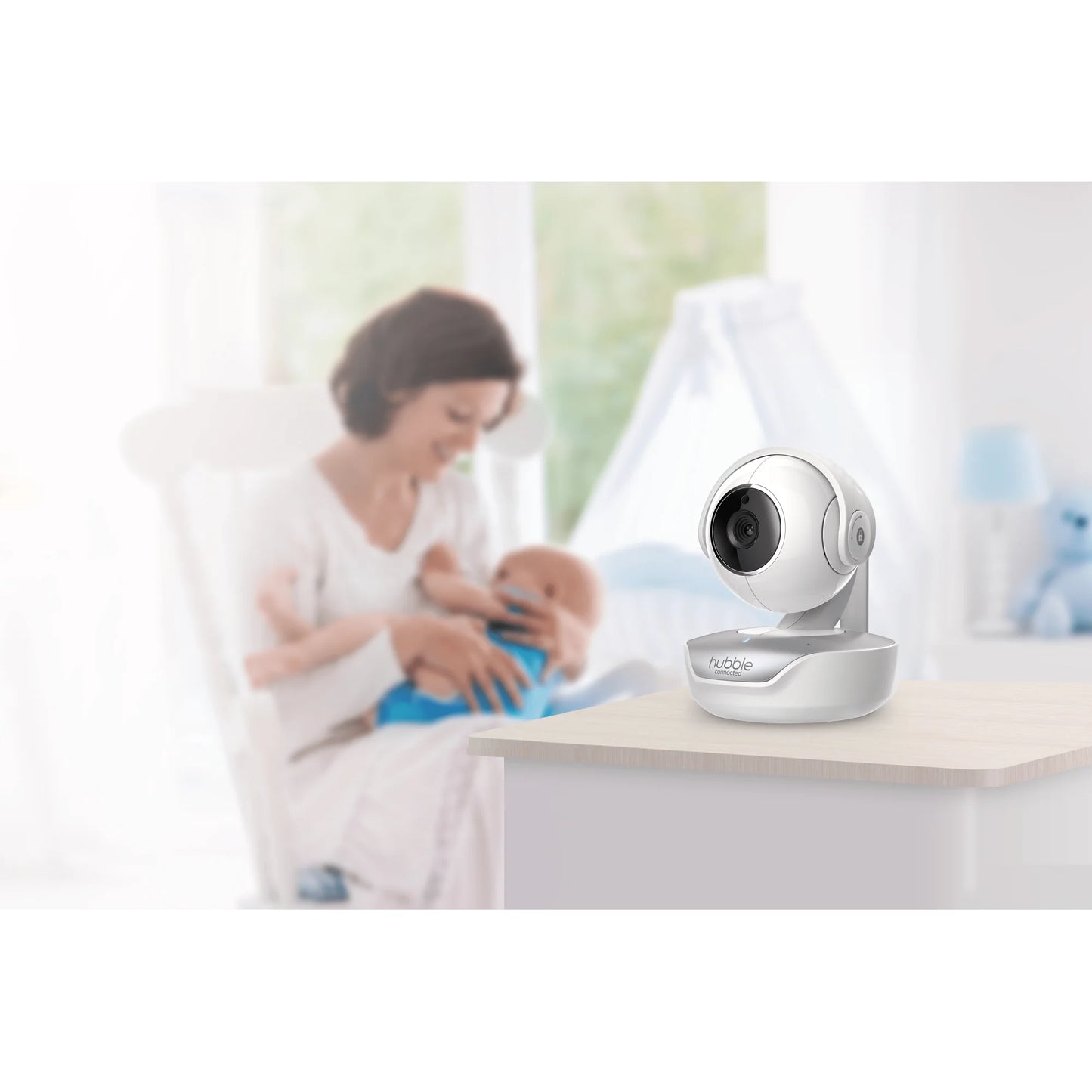 Hubble Connected Nursery Pal Premium, 5” Smart HD Baby Monitor with Touch Screen Viewer - Used
