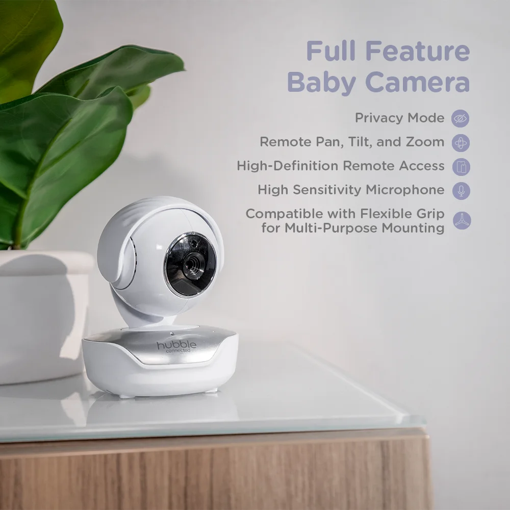 Hubble Connected Nursery Pal Premium, 5” Smart HD Baby Monitor with Touch Screen Viewer - Used