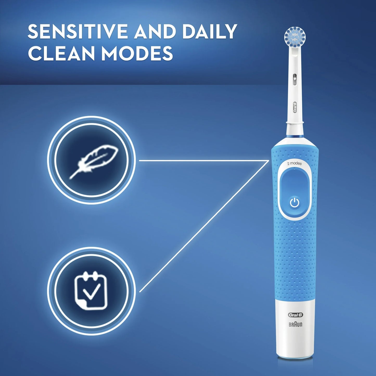 Oral-B Kids Electric Toothbrush with Sensitive Compact Brush Head and Timer