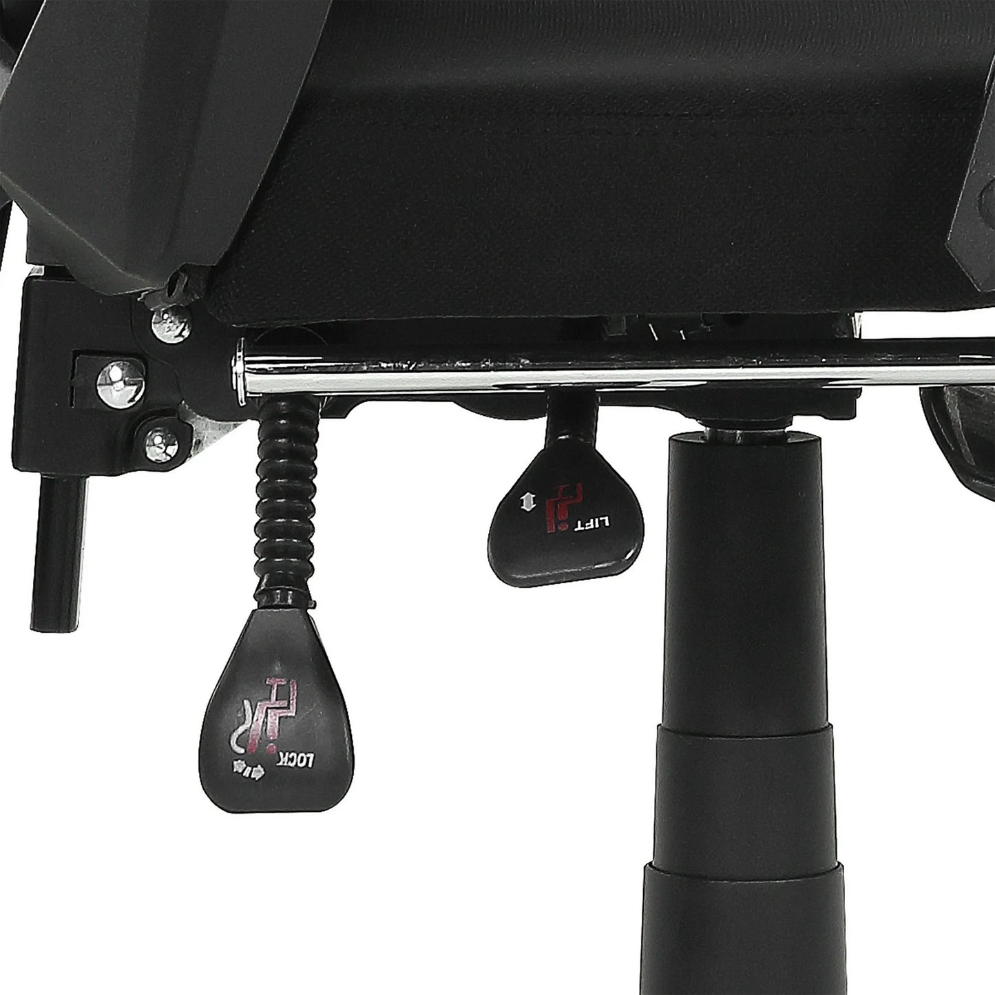 Gamer Gear Gaming Office Chair with Extendable Leg Rest - Black Fabric Upholstery